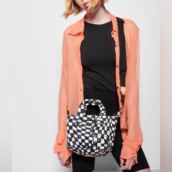 🎀MZ WALLACE MICRO SUTTON CHECKERD CROSSBODY BAG🎀 - Picture 8 of 9